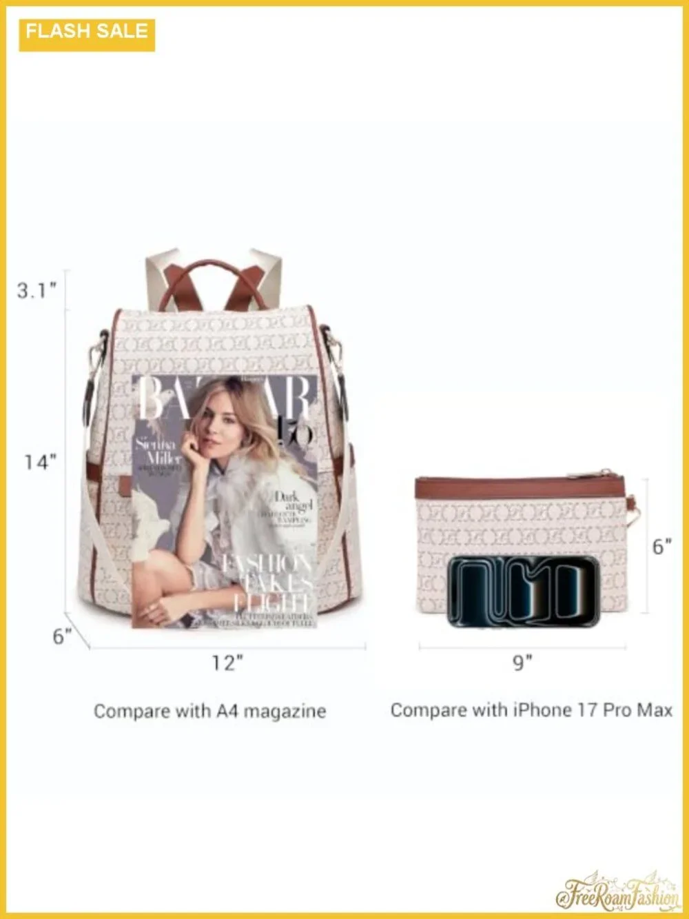 Women's Anti-Theft Faux Leather Backpack Purse Convertible Handbag